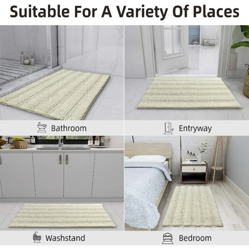Easy-Going Plush Runner Rug 70x24 NWT Anti-Slip, Washable